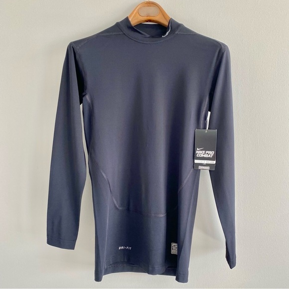 Nike Other - Nike Black Pro Combat Compression Dri Fit Base Layer Size Medium NWT